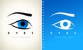 Eyes logo vector. Ophthalmologic clinic design.